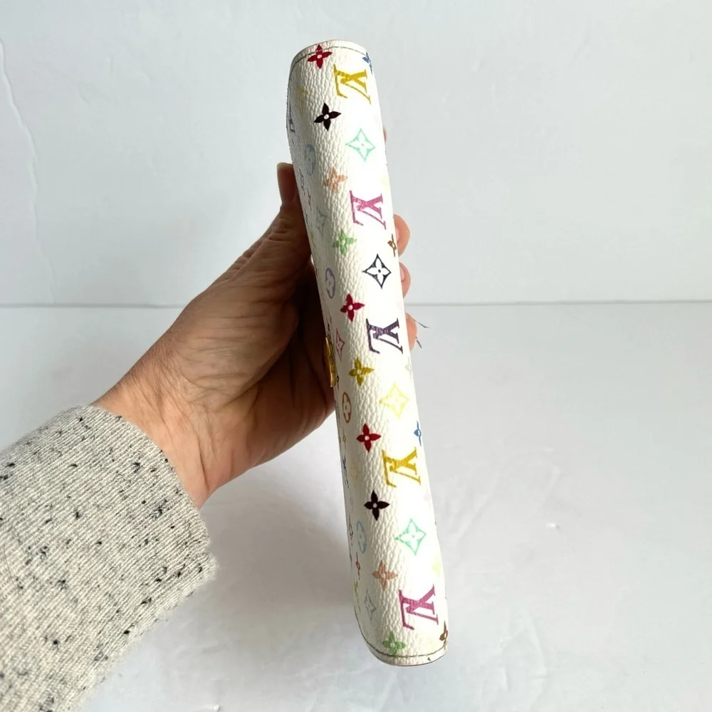 Louis Vuitton‎ Multicolor Sarah Wallet Takashi Murakami Blanc White Vintage Y2K